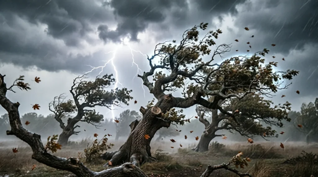 Simile for Trees in a Storm: 50+ Vivid Comparisons
